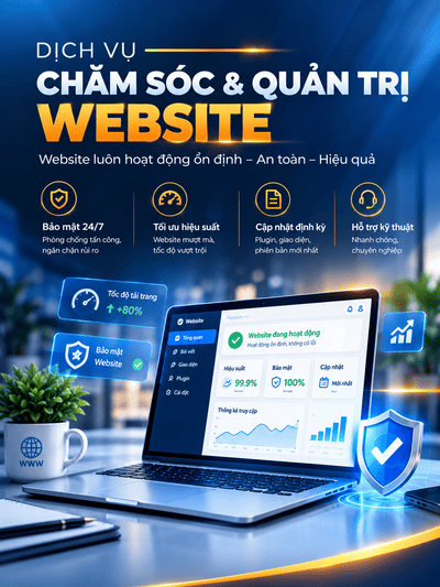 Dịch vụ chăm sóc và quản trị website